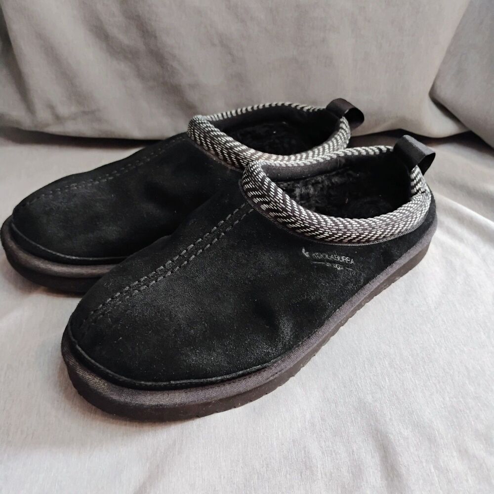 Koolaburra by UGG Womens Size 8 Black Burree Platform Slippers Slip On Shoes